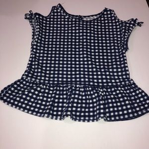 Blue ops shoulder top